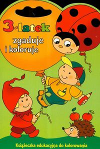 3 latek zgaduje i koloruje -  - książka