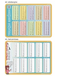 Podkładka edukacyjna 03 - Tabliczka mnożenia -  - książka