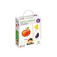 CzuCzu Karty obrazkowe na sznureczku Owoce i warzywa -  - książka