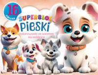 Superblok Pieski. Kolorowanki ze wzorem na naklejce - zbiorowa praca - książka