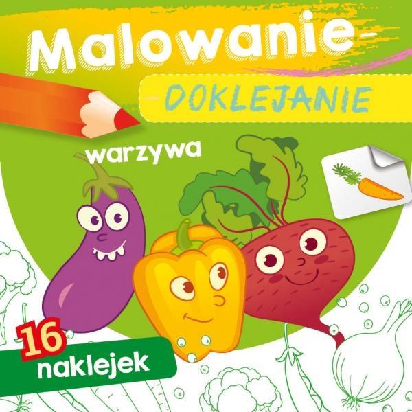 Malowanie-doklejanie. Warzywa - Wydawnictwo Skrzat - książka
