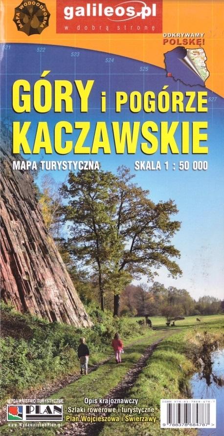 Map. tur. lam. Góry i Pogórze Kaczawskie 1:50000 - zbiorowa praca - książka