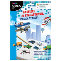 Kidea, Naklejki do wydrapywania Pojazdy -  - książka