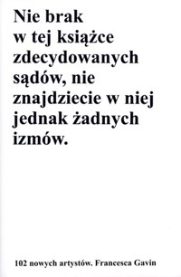 102 nowych artystów - Francesca Gavin - książka