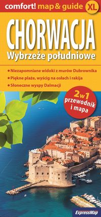 Chorwacja Wybrzeże południowe 2w1 Przewodnik i mapa -  - książka