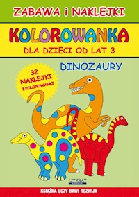 Kolorowanka dla dzieci od lat 3 Dinozaury - Kieruj Piotr - książka