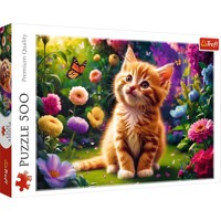 Puzzle 500 Uroczy kotek TREFL -  - książka