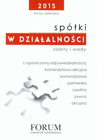 Spółki w działalności gospodarczej - Anna Jeleńska - książka