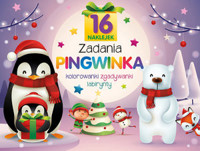 Zadania Pingwinka. Kolorowanki, zgadywanki, labirynty - zbiorowa praca - książka