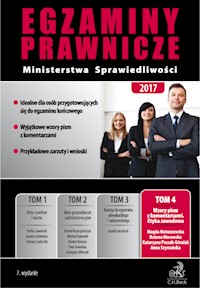 Egzaminy prawnicze Ministerstwa Sprawiedliwości 2017 Tom 4 Wzory pism z komentarzami - Matuszewska Magda, Morawska Bożena, Prusak- Górniak Katarzyna - książka