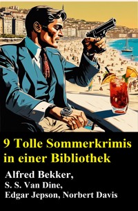 9 Tolle Sommerkrimis in einer Bibliothek - Alfred Bekker - ebook
