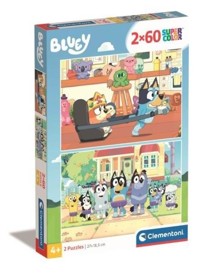 Puzzle 2w60 Super Kolor Bluey -  - książka