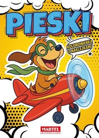 Kolorowanka komiksowa. Pieski z naklejkami - zbiorowa praca - książka