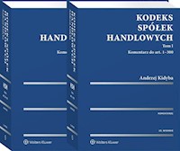 Kodeks spółek handlowych Komentarz Tom 1-2 - Kidyba Andrzej - książka