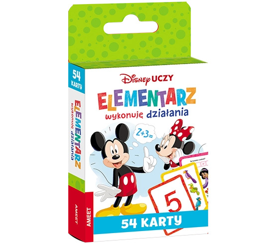 Disney uczy. Elementarz wykonuję działania. Karty - zbiorowa praca - książka