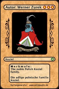 The noble Polish Koziel family. Die adlige polnische Familie Koziel. - Werner Zurek - ebook