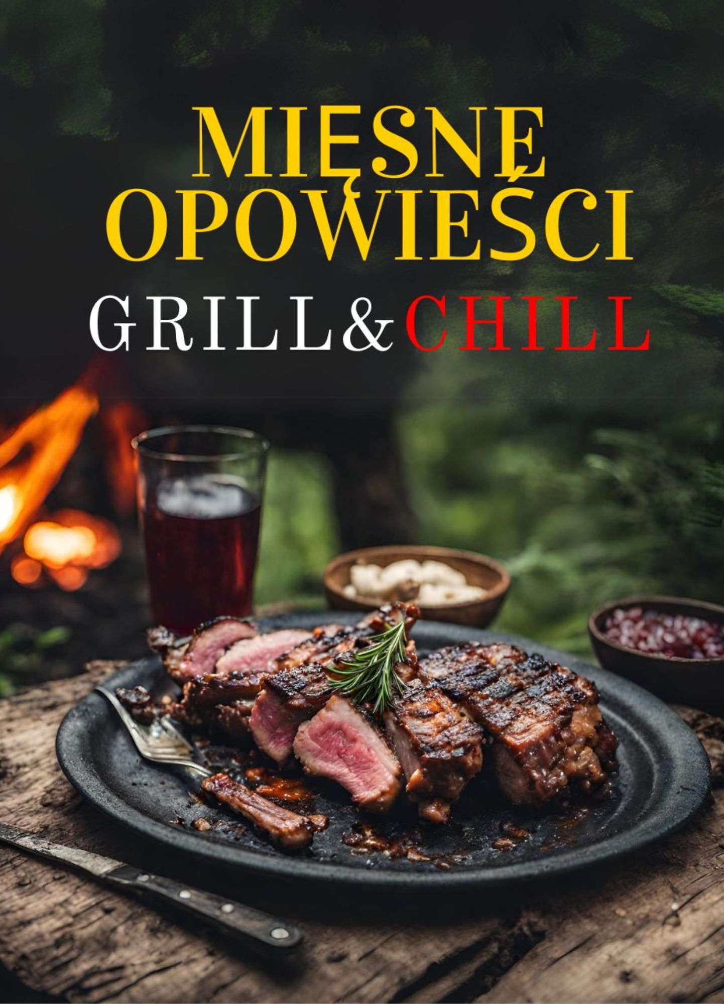 Mięsne Opowieści: Grill & Chill - Pełne smaku przepisy na grilla dla prawdziwych mężczyzn | Przepyszne sosy, marynaty, steki, burgery, żeberka, kur...