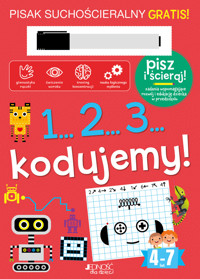 1...2...3... kodujemy! Książka z pisakiem suchościeralnym - Milena Machocka - książka