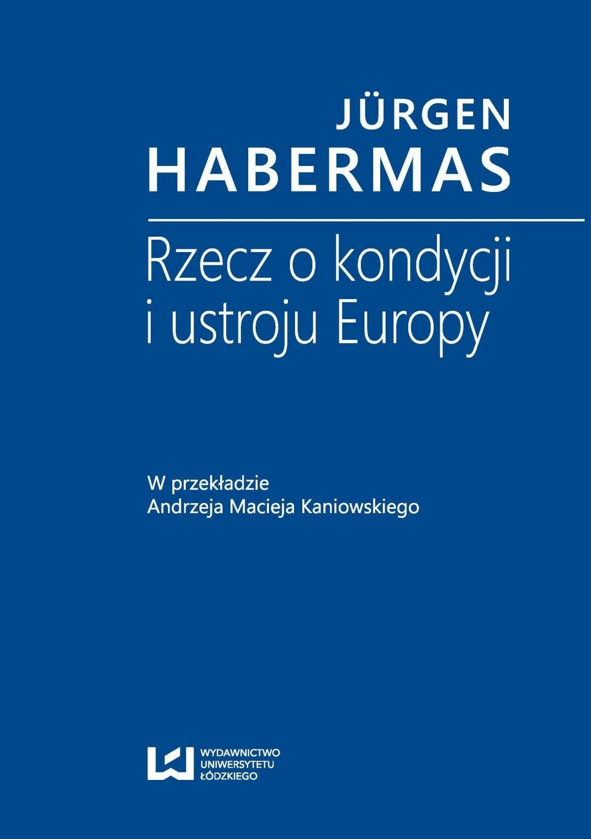 Okładka:Rzecz o kondycji i ustroju Europy. W przekładzie Andrzeja Macieja Kaniowskiego 