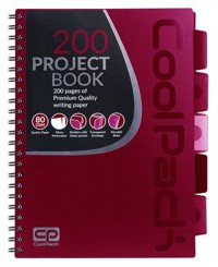 Coolpack Project - Book - Kołobrulion A4 - Red (94221CP) -  - książka