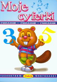 Moje cyferki z naklejkami -  - książka