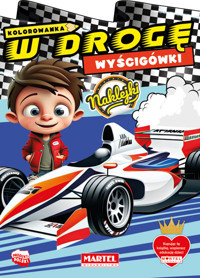 Kolorowanka W drogę. Wyścigówki z naklejkami - Salamon Katarzyna - książka