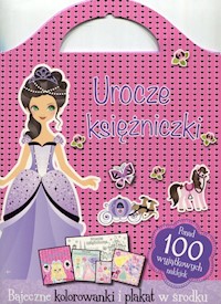 Urocze księżniczki Fantazyjne kolorowanki -  - książka