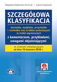 Szczegółowa klasyfikacja dochodów, wydatków, przychodów i rozchodów oraz środków pochodzących ze źródeł zagranicznych - Majdrowicz-Dmitrzak Magdalena, Frąckowiak Joanna - książka