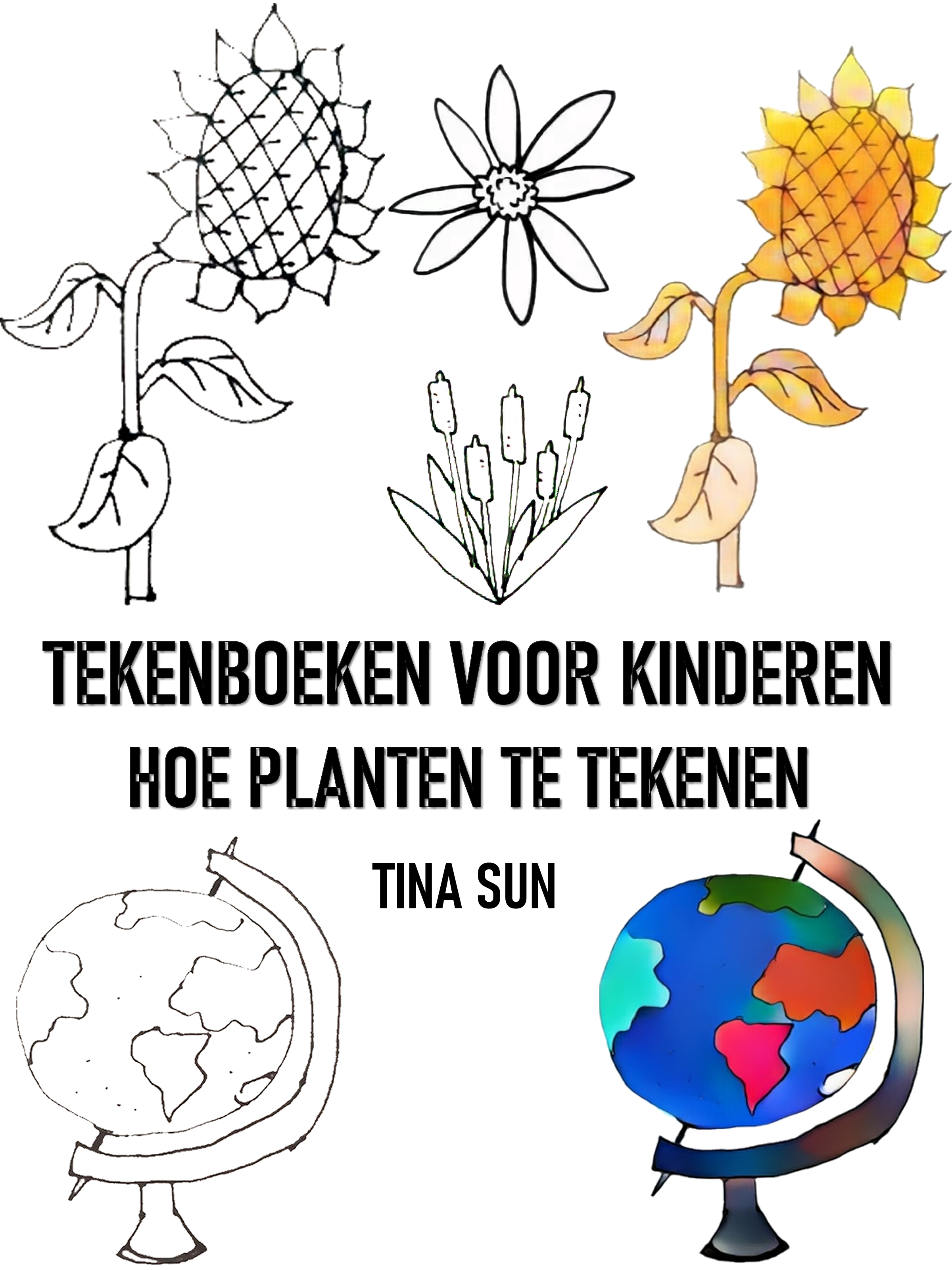 TEKENBOEKEN VOOR KINDEREN: HOE PLANTEN TE TEKENEN - Tina Sun - ebook