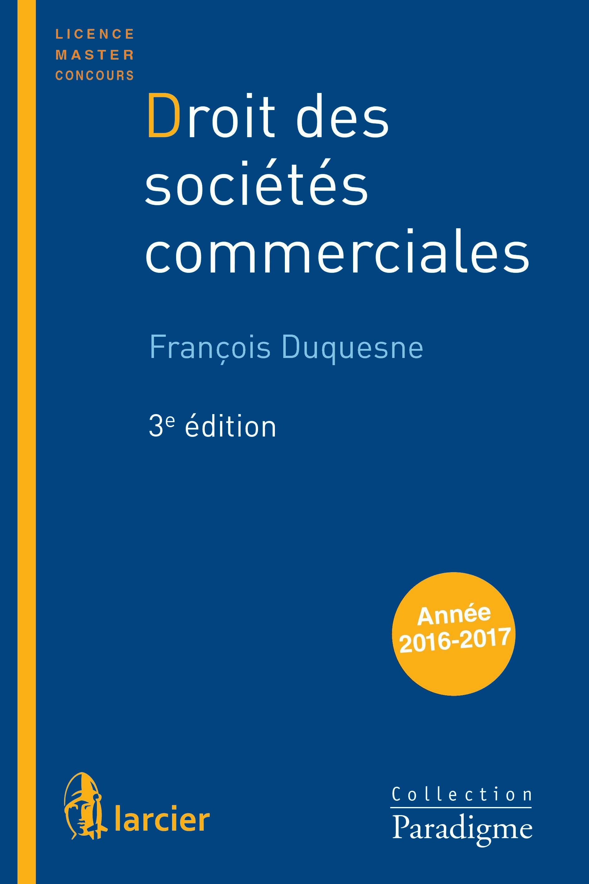 Droit des sociétés commerciales