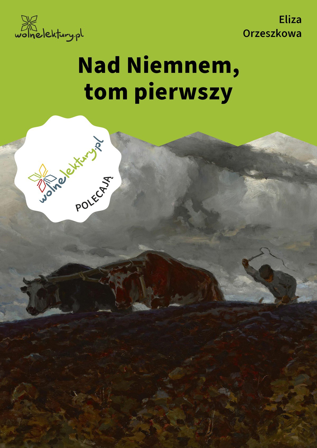 Okładka:Nad Niemnem, tom pierwszy 