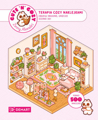 CUTE`N`COZY. Terapia COZY naklejkami. Zbuduj własne, urocze scenki 3D. Ponad 500 naklejek wielokrotn - Zenny Abanales - książka