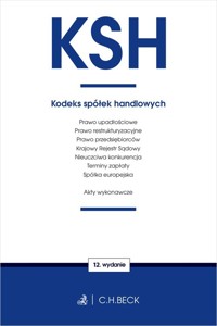 KSH Kodeks spółek handlowych oraz ustawy towarzyszące -  - książka