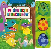 W świecie dinozaurów. Książka z drewnianymi figurkami - Basia Szymanek - książka