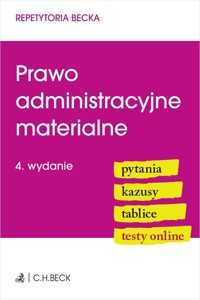 Prawo administracyjne materialne. Pytania. Kazusy. Tablice. Testy online -  - książka