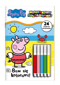 Peppa Pig Numerkowe kolorowanki 3 Baw sie kolorami! -  - książka
