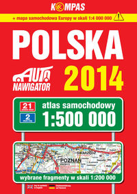Polska 2014 Atlas samochodowy 1:500 000 -  - książka
