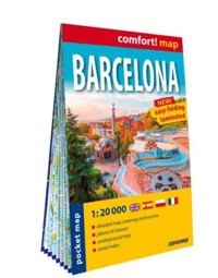 Barcelona. Laminated map in scale 1:20 000 - zbiorowa praca - książka