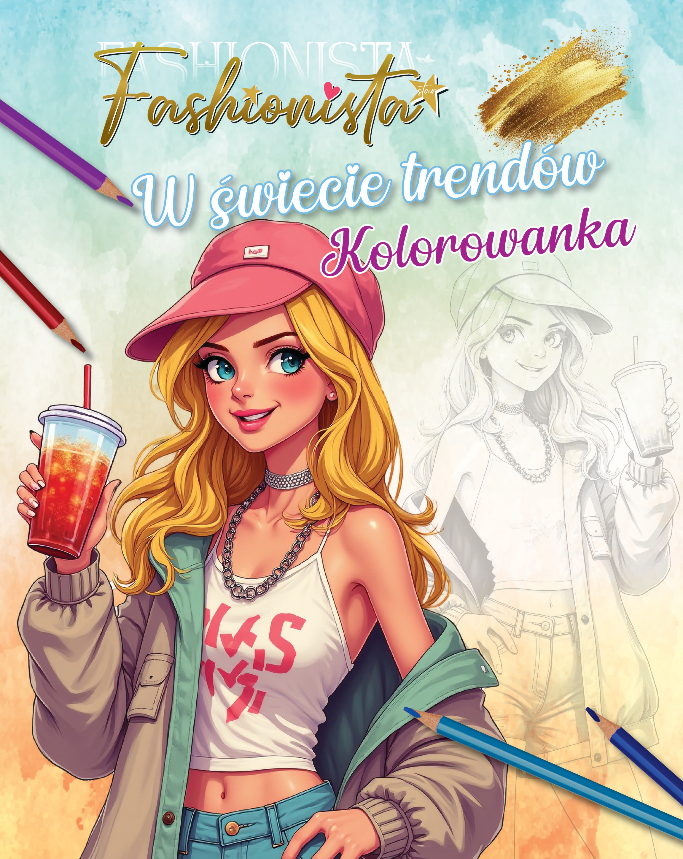 Fashionista. W świecie trendów. Kolorowanka - zbiorowa praca - książka