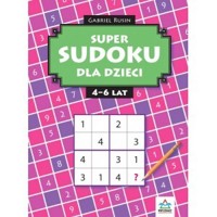 Super sudoku dla dzieci 4-6 lat - Gabriel Rusin - książka