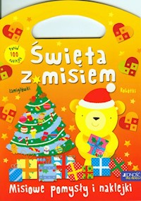 Święta z misiem Misiowe pomysły i naklejki -  - książka