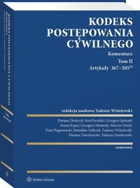 Kodeks postępowania cywilnego Komentarz Tom 2 -  - książka