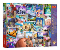 Puzzle 500 Premium Plus Wspomnienia z podróży -  - książka