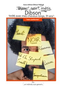 "Blanc", noir, métis, Dibson, 1m96 avec mes cheveux longs, 31 ans ½ - Dibson Ndjiodi - ebook