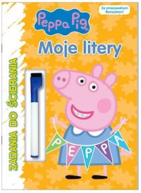 Peppa Pig Zadania do ścierania Moje litery -  - książka