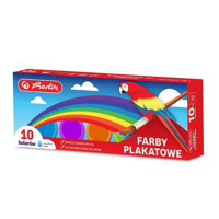 Farby plakatowe szkolne, 10 kolorów x 20ml (9560442) -  - książka