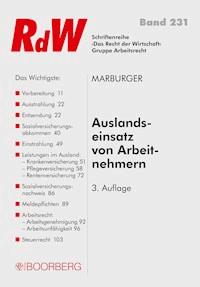 Auslandseinsatz von Arbeitnehmern - Horst Marburger - ebook