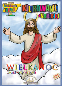 Kolorowanki wielkanocne z naklejkami -  - książka