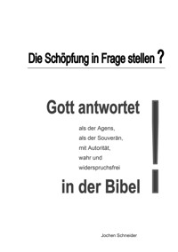 Die Schöpfung in Frage stellen? - Jochen Schneider - ebook