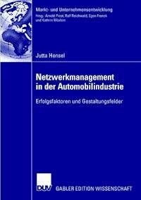 Netzwerkmanagement in der Automobilindustrie - Jutta Hensel - ebook